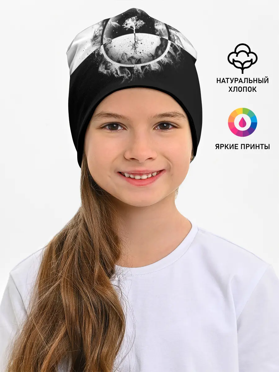 Детская шапка / Black and White