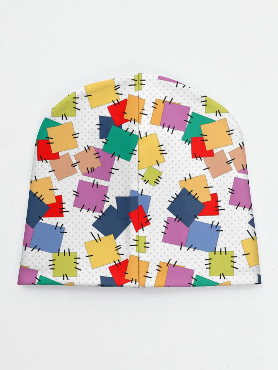 Детская шапка / Ретро узор-заплатки.