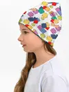 Детская шапка / Ретро узор-заплатки.