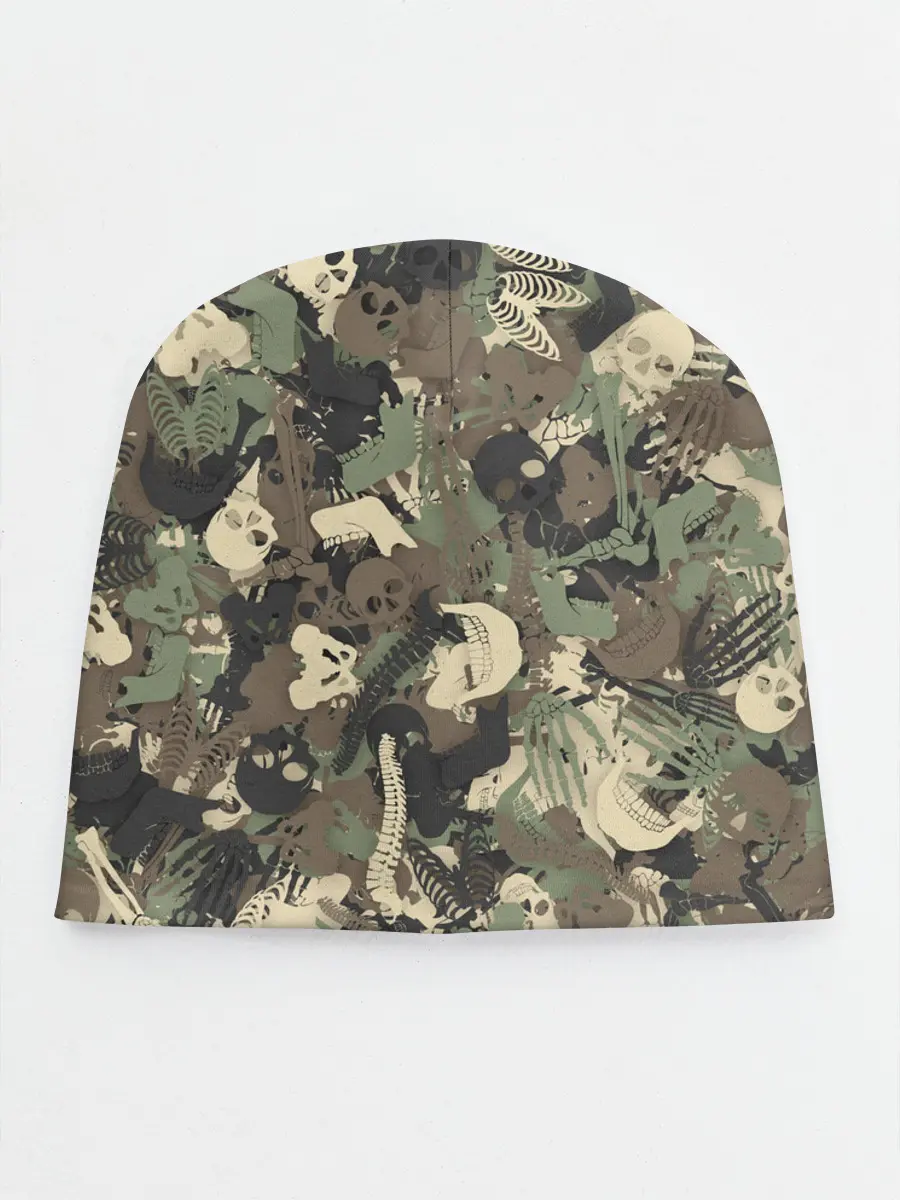 Детская шапка / Камуфляж с костями