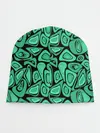 Детская шапка / Зеленый абстрактный узор