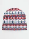 Детская шапка / Этнический красно-синий узор