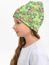 Детская шапка / Зеленый узор Звезды