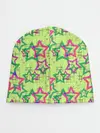 Детская шапка / Зеленый узор Звезды