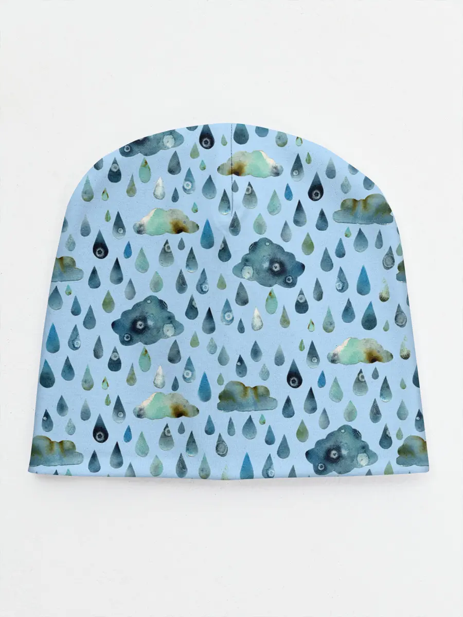 Детская шапка / Дождливая осень.Тучки и дождь