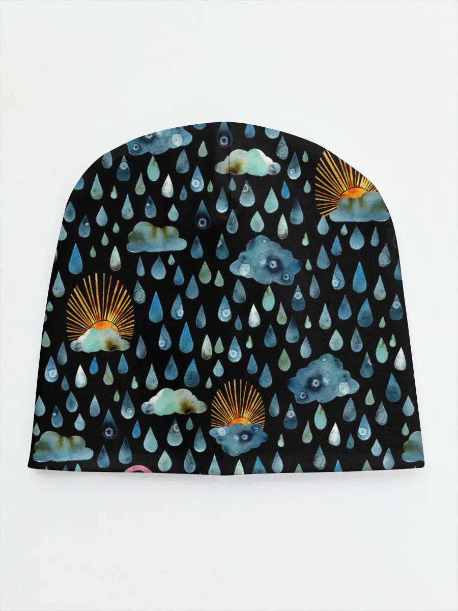 Детская шапка / Дождливая осень.Солнце, облака