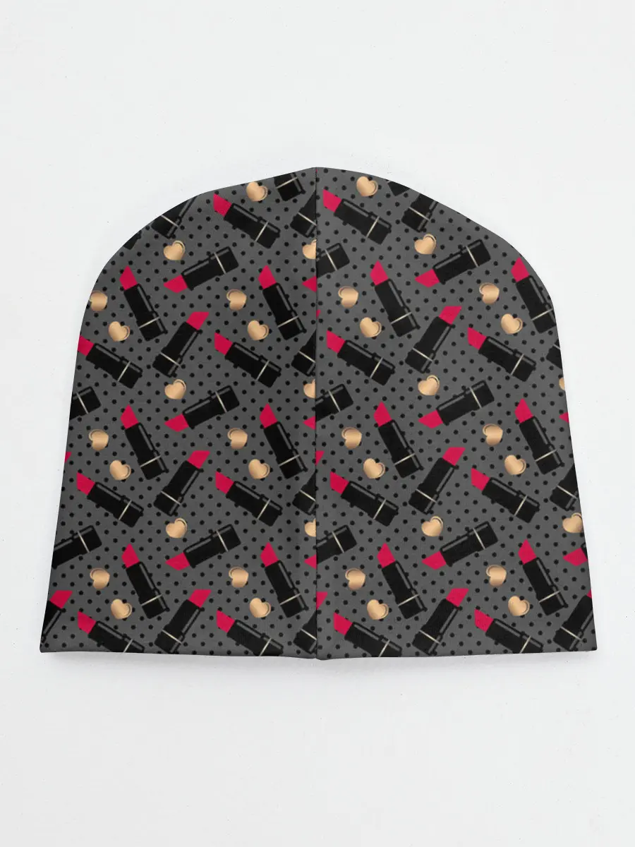 Детская шапка / Красная Губная помада