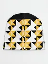 Детская шапка / Черно-желтый геометрический