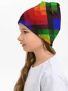 Детская шапка / Яркий геометрический узор