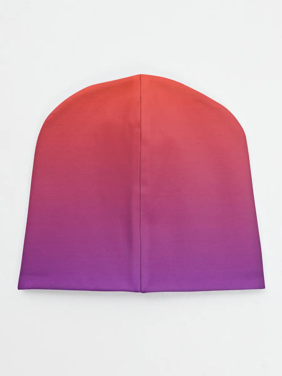 Детская шапка / Оранжевый и Фиолетовый