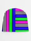 Детская шапка / Полосатый яркий летний узор