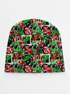 Детская шапка / Абстрактный узор спелая вишня