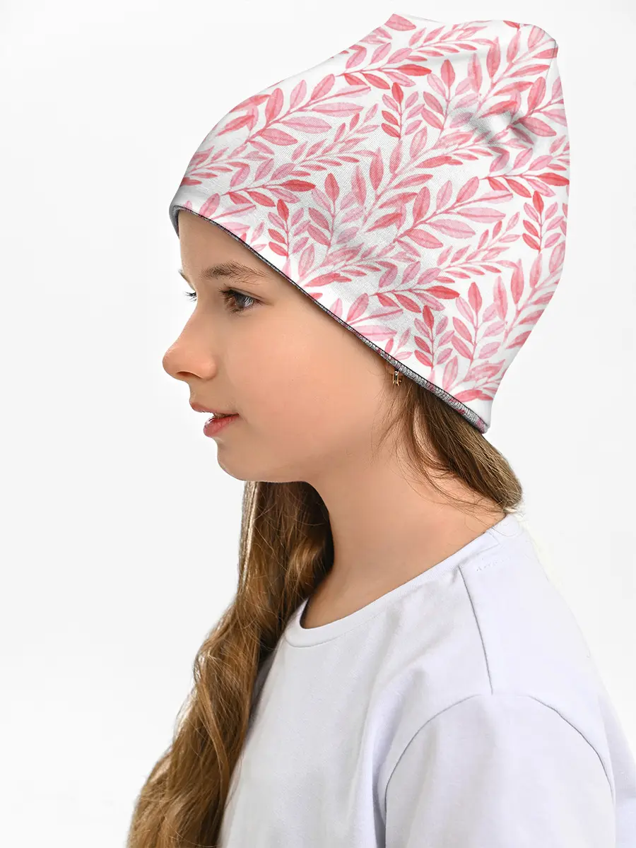 Детская шапка / Пастельные растения