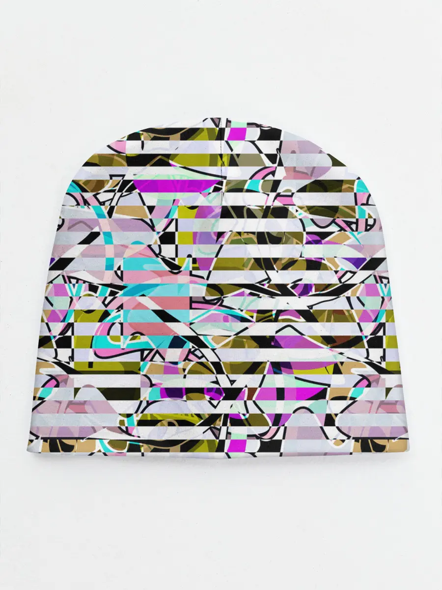Детская шапка / Полосатый абстрактный узор