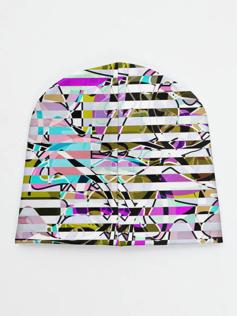 Детская шапка / Полосатый абстрактный узор