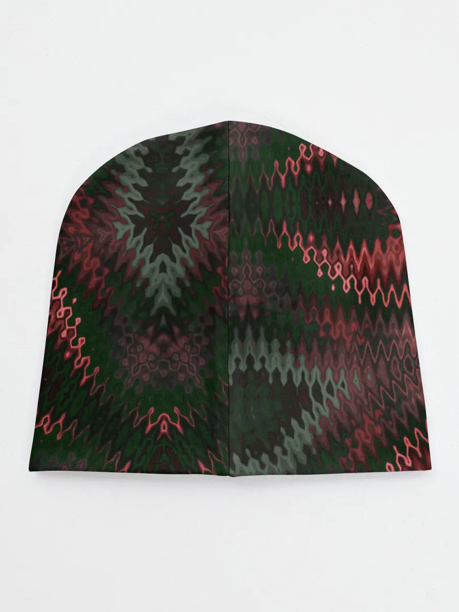 Детская шапка / Серо-коричневый узор