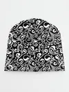 Детская шапка / Черно-белая роспись