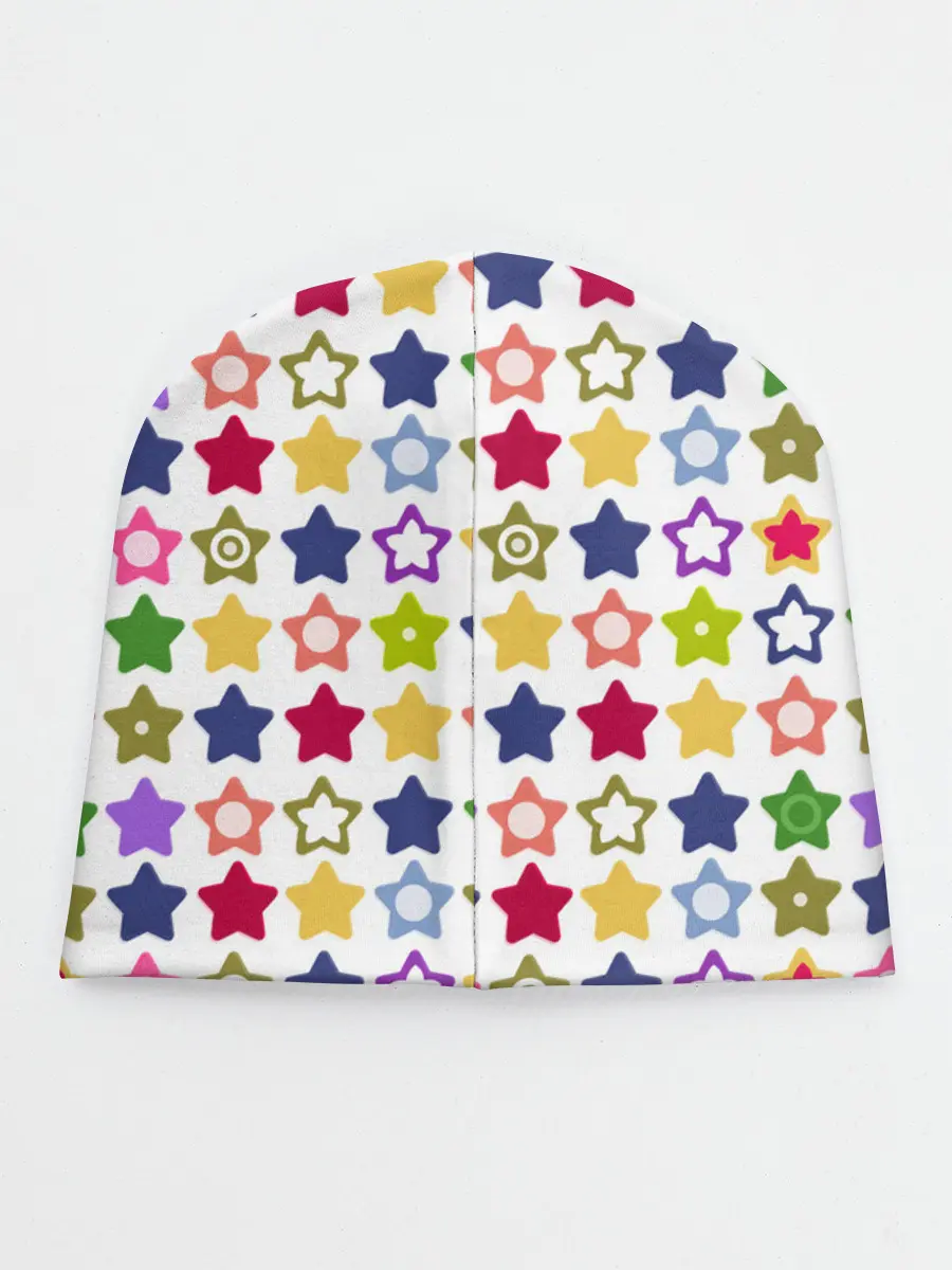 Детская шапка / Разноцветные звездочки