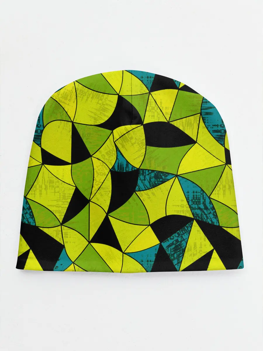 Детская шапка / Гранжевый яркий зеленый