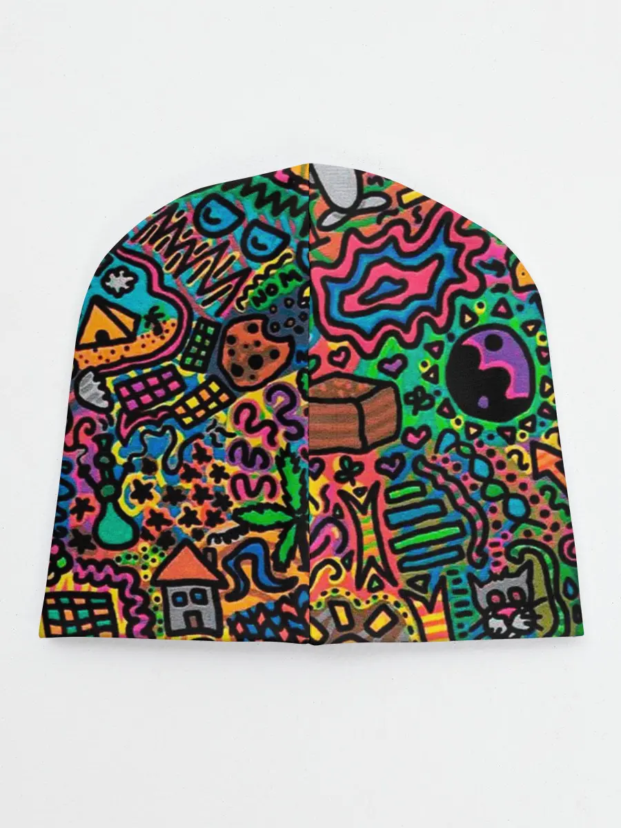 Детская шапка / Кислотные узоры психоделика