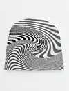 Детская шапка / Черно белый мозаичный узор