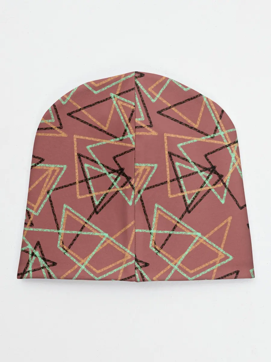 Детская шапка / Террактовый геометрический