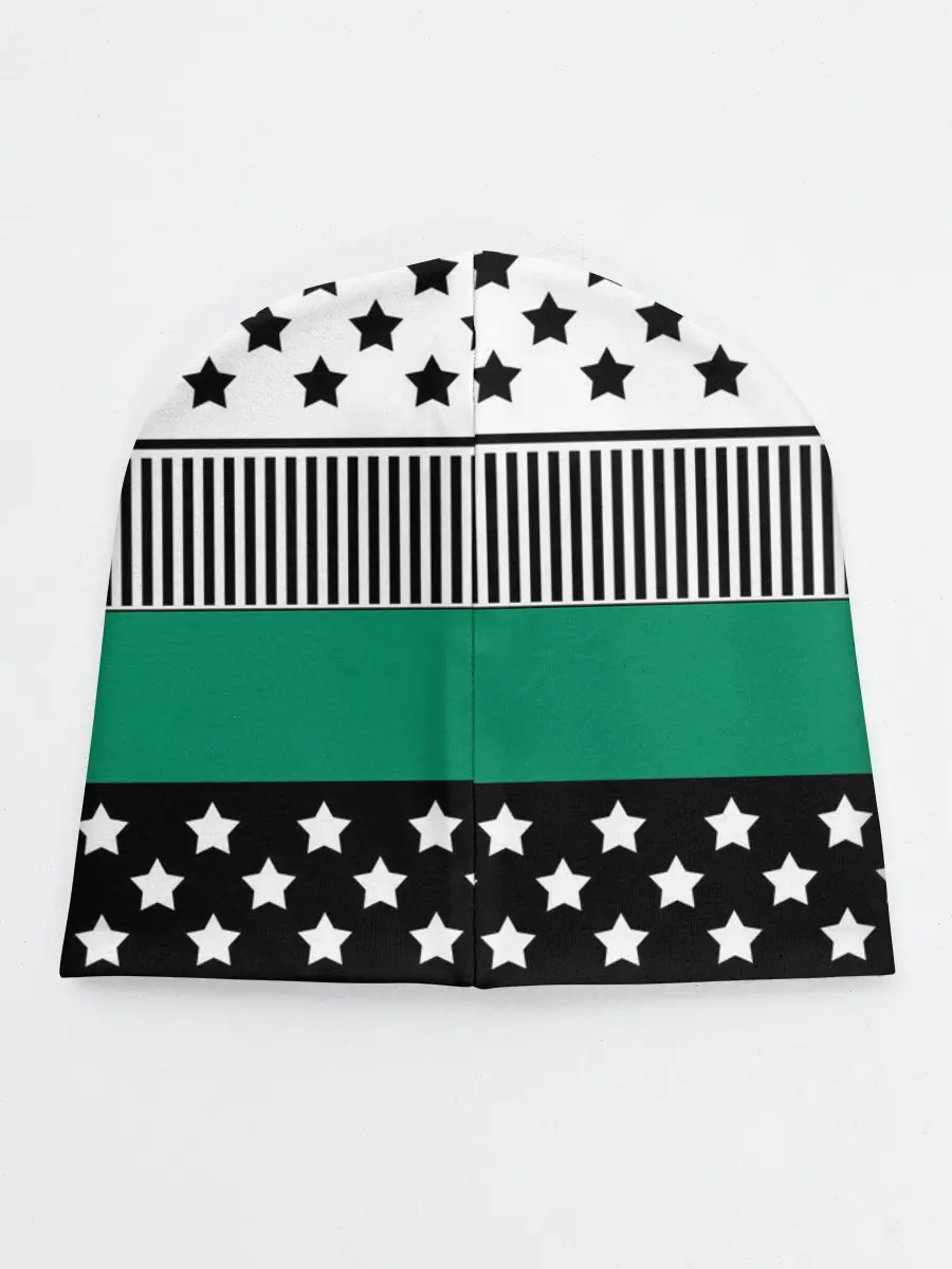 Детская шапка / Полосатый звездный узор