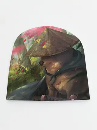 Детская шапка / Собака Самурай плачет мем