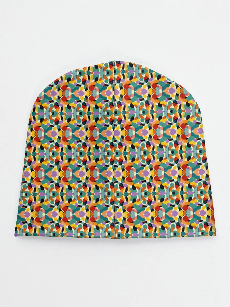 Детская шапка / Цветные фигуры