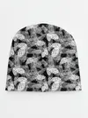 Детская шапка / Черно-белый узор шишки