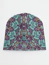 Детская шапка / Сиренево-голубой калейдоскоп .