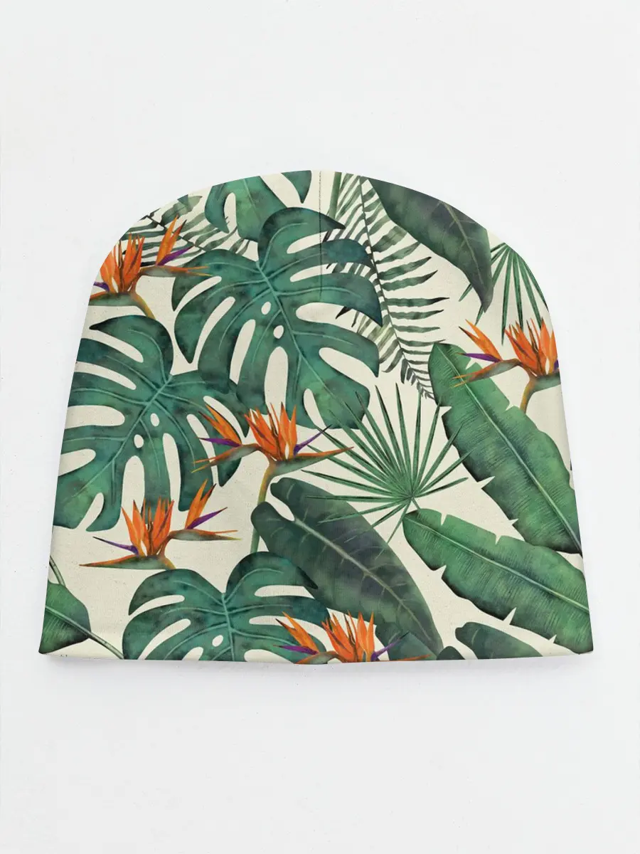 Детская шапка / Тропический паттерн