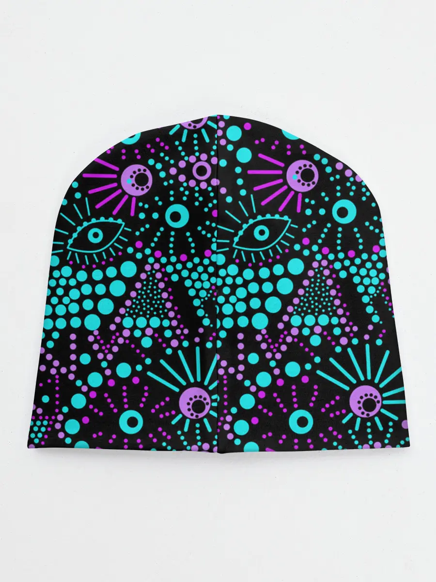 Детская шапка / Яркий абстрактный узор
