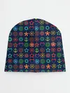Детская шапка / Морской разноцветный узор