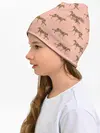 Детская шапка / Гепарды на розовом