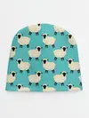 Детская шапка / Овечки паттерн на бирюзовом