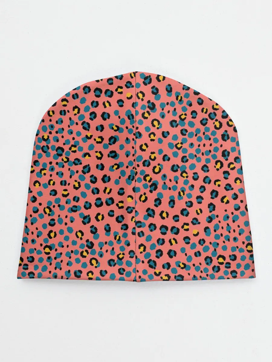 Детская шапка / Леопардовый принт на розовом