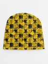 Детская шапка / Желто-черный модный узор