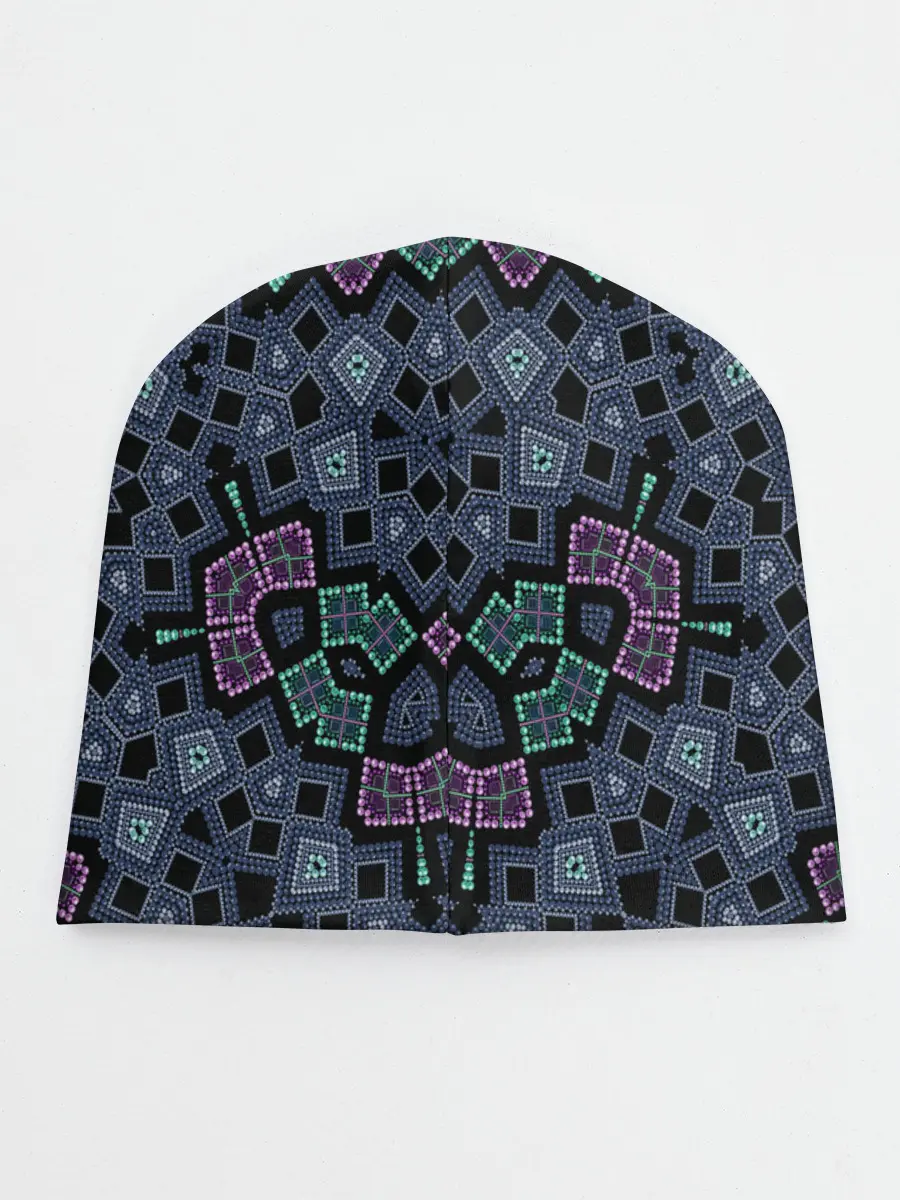 Детская шапка / Перламутровый узор восточный