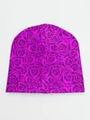 Детская шапка / Яркий цветочный неоновый узор