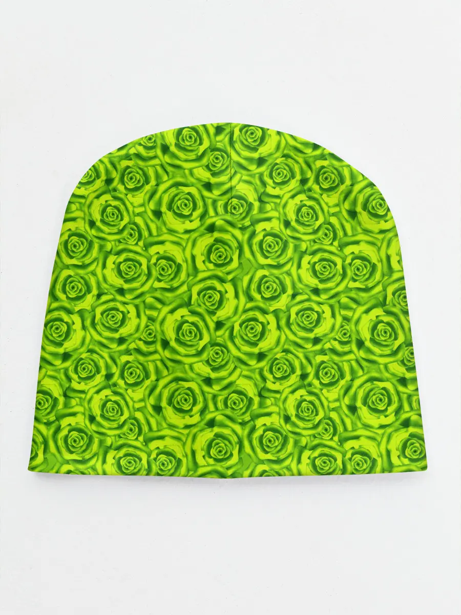 Детская шапка / Неоновый цветочный узор