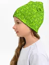 Детская шапка / Неоновый цветочный узор