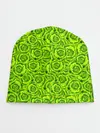 Детская шапка / Неоновый цветочный узор