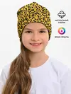 Детская шапка / Леопард желтый
