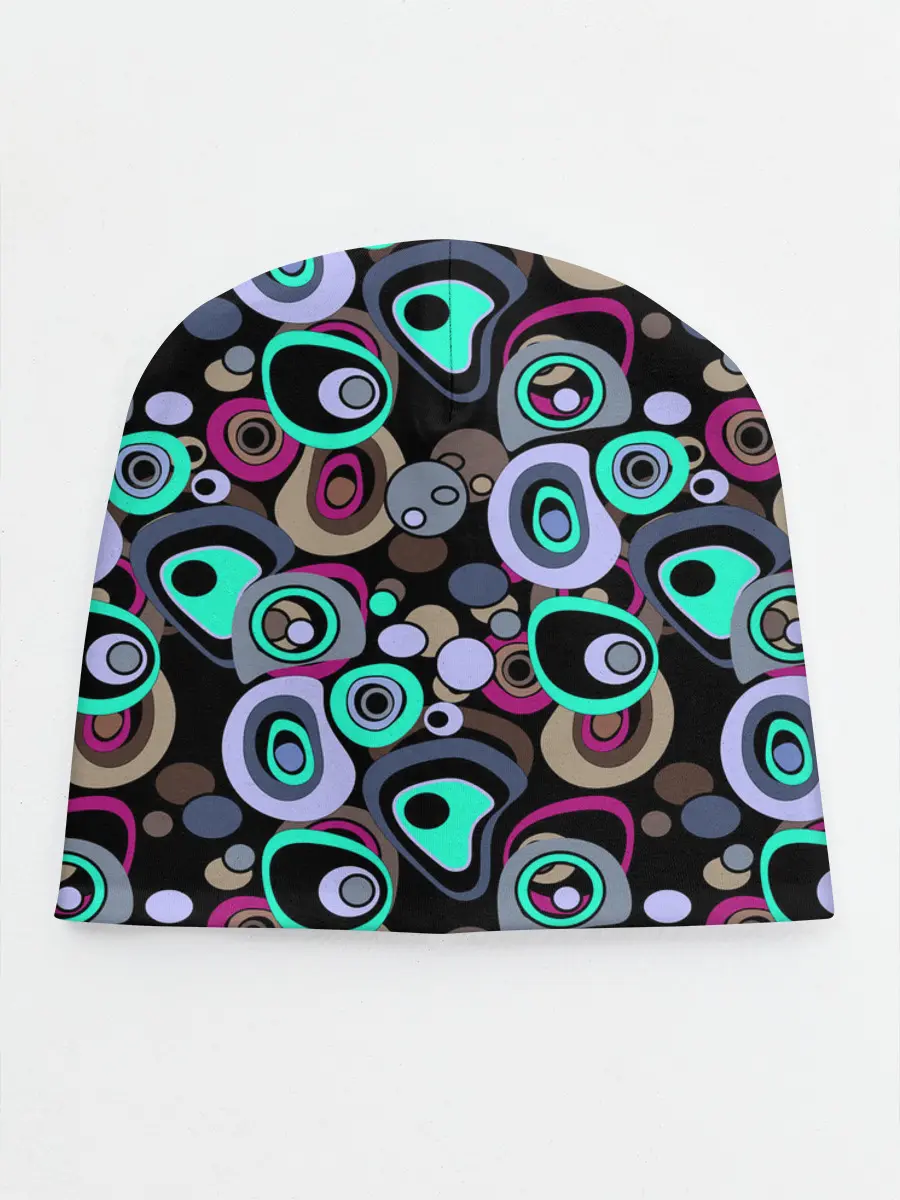 Детская шапка / Абстрактный узор ретро