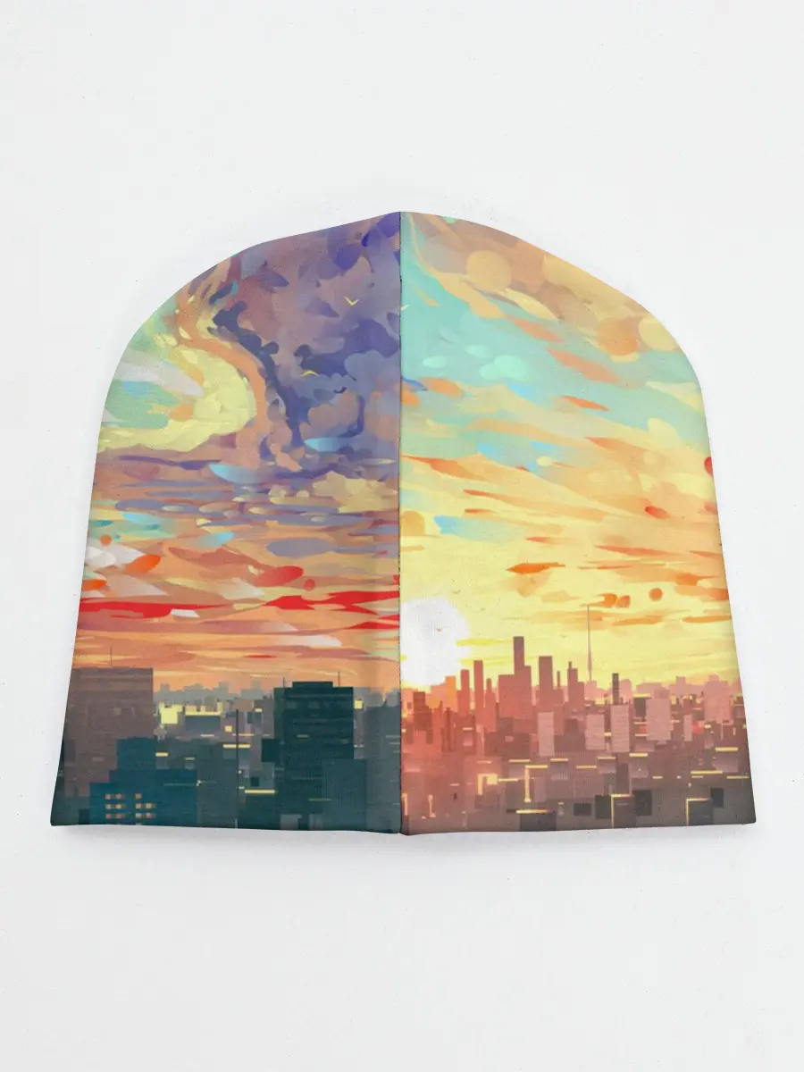 Детская шапка / Токио красками