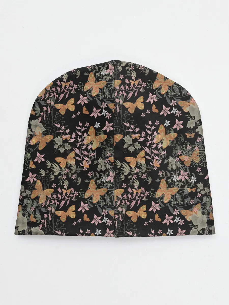 Детская шапка / Ретро узор . Бабочки
