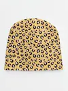 Детская шапка / Желтый леопардовый принт