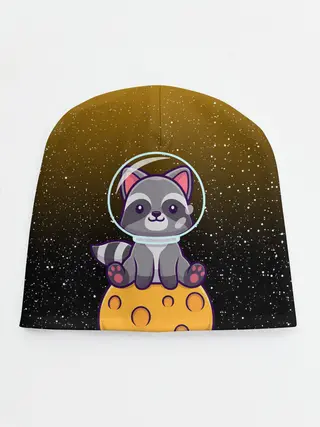 Детская шапка / ЕНОТ АСТРОНАВТ | ЛУННЫЙ ЕНОТ