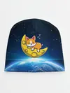 Детская шапка / Лунный корги | Space Corgi